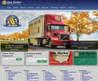 Oakh.com(Oak harbor freight lines inc (ohfl)) Screenshot