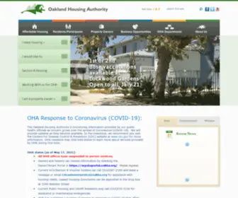 Oakha.org(Oakland Housing Authority) Screenshot