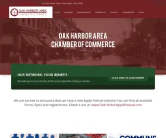 Oakharborohio.net(The Oak Harbor Area Chamber of Commerce) Screenshot