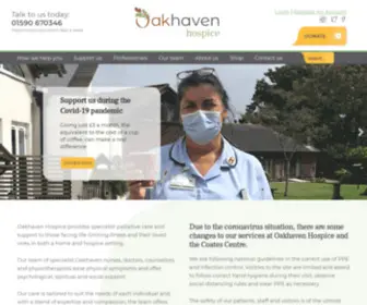 Oakhavenhospice.co.uk(Oakhaven Hospice) Screenshot