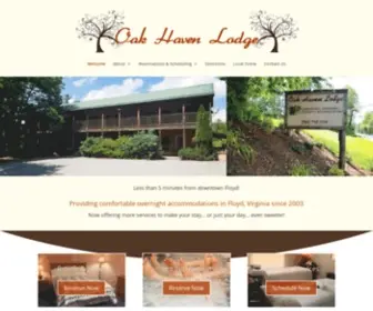 Oakhavenlodge.com(Oak Haven Lodge) Screenshot