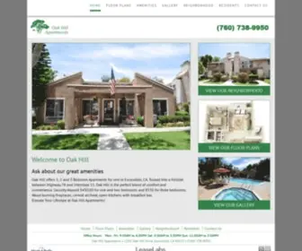 Oakhillapartmentliving.com(Apartments for Rent in Escondido) Screenshot