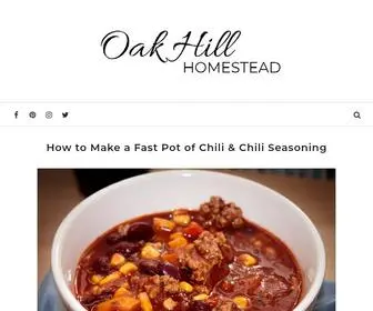 Oakhillhomestead.com(Oak Hill Homestead) Screenshot
