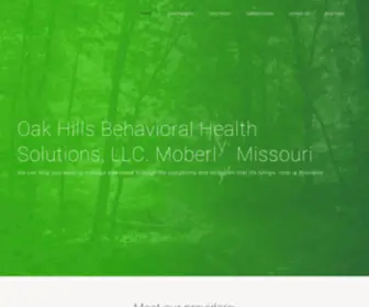 Oakhillsbehavioralhealthsolutions.org(Oak Hills Behavioral Health Solutions) Screenshot