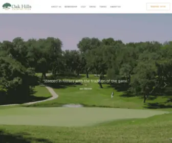 Oakhillscc.com(Oak Hills Country Club) Screenshot