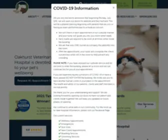 Oakhurstvetcenter.com(Veterinarian in Seminole) Screenshot