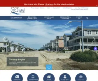 Oakislandnc.com(Oak Island) Screenshot