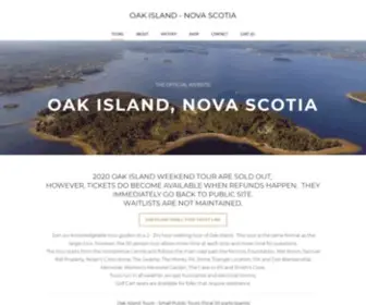 Oakislandtours.ca(OAK ISLAND) Screenshot