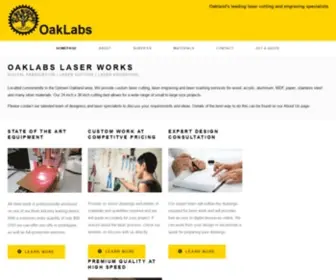 Oaklabs.co(Laser etching) Screenshot