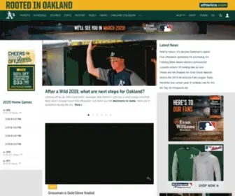 Oaklandathletics.com(Official Oakland Athletics Website) Screenshot