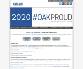 Oaklandchamber.com(Working to build a strong local economy every day) Screenshot