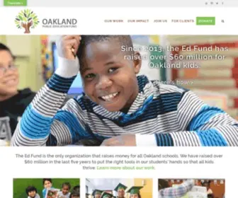 Oaklandedfund.org(The Oakland Public Education Fund) Screenshot