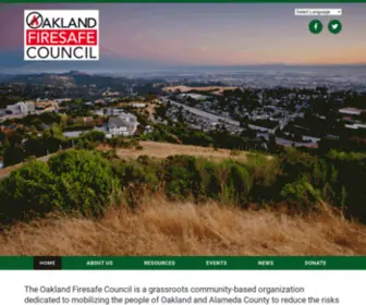 Oaklandfiresafecouncil.org(Oakland Firesafe Council) Screenshot