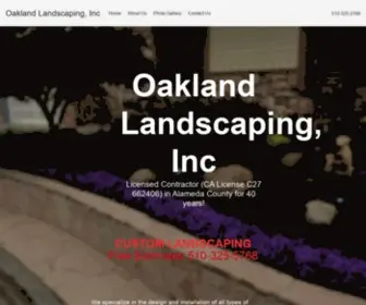 Oaklandlandscape.net(Custom Bay Area Landscaping for More than 40 Years) Screenshot