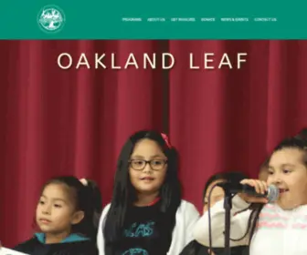 Oaklandleaf.org(Oakland Leaf) Screenshot