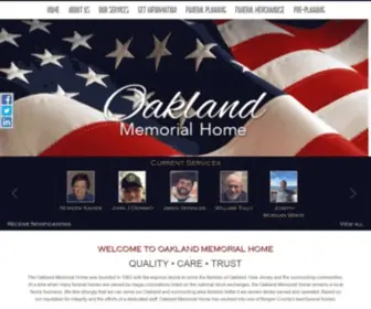 Oaklandmemorial.com(Oakland Memorial Home serving Oakland) Screenshot