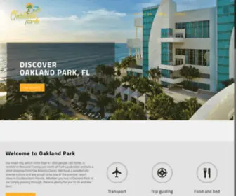 Oaklandparkfl.org(News and Info on Oakland Park) Screenshot