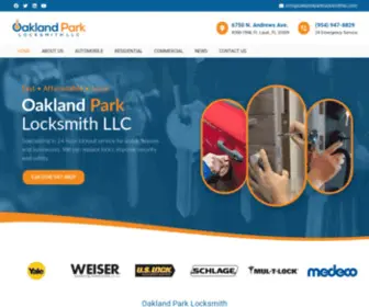 Oaklandparklocksmithllc.com(Oakland Park Locksmith LLC) Screenshot