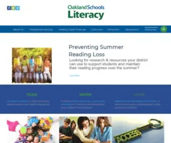 Oaklandschoolsliteracy.org(Oakland Schools Literacy) Screenshot