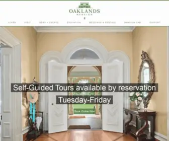 Oaklandsmansion.org(Oaklands Mansion) Screenshot