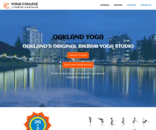 Oaklandyoga.com(Oakland's Original Bikram Yoga Studio) Screenshot