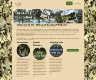 Oakleafresidents.com(Oakleaf Plantation Residents Website) Screenshot