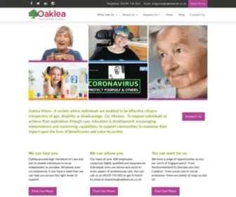 Oakleatrust.co.uk(Providers of Care and Support Across the North of England) Screenshot