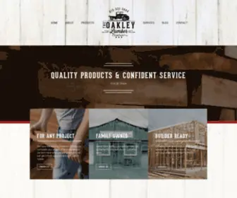 Oakleylumber.com(Wood Lumber Nashville) Screenshot