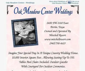 Oakmeadowcenterweddings.com(Mitchell Resort Presents) Screenshot