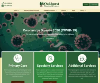 Oakmed.org(MedCura Health) Screenshot