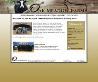 Oakmfarm.com(Oak Meadow Farms) Screenshot