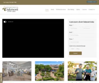 Oakmontofthelakes.com(Oakmont Senior Living) Screenshot