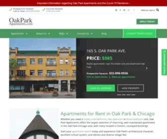 Oakparkapartments.com(Apartments for Rent in Oak Park) Screenshot