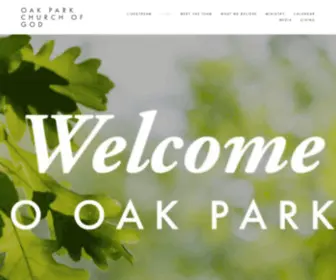 Oakparkchurch.net(OAK PARK CHURCH of GOD) Screenshot