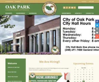 Oakparkmi.gov(City of Oak Park) Screenshot