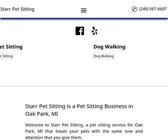 Oakparkpetsitting.com(Starr Pet Sitting is a Pet Sitting Business in Oak Park) Screenshot