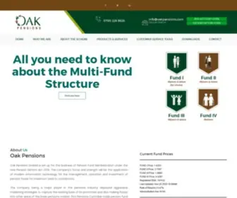 Oakpensions.com(Oak Pensions) Screenshot