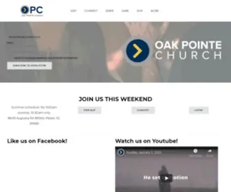 Oakpointechurch.org(MENU) Screenshot