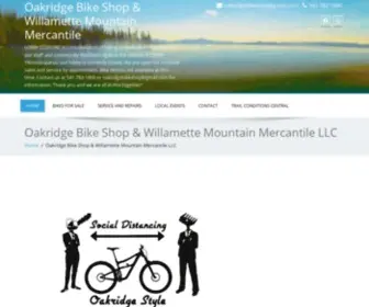 Oakridgebikeshop.com(Oakridge Bike Shop) Screenshot