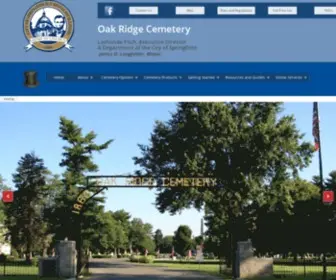 Oakridgecemetery.org(Oak Ridge Cemetery) Screenshot