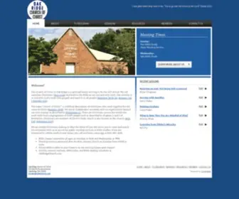 Oakridgechurch.com(‹) Screenshot