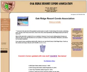 Oakridgecondo.org(Oak Ridge Condo) Screenshot