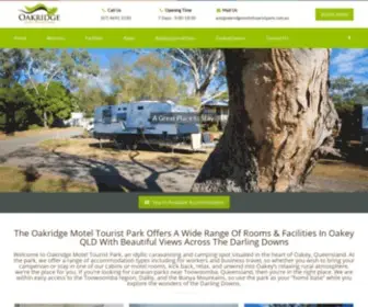 Oakridgemoteltouristpark.com.au(Oakey Accommodation QLD) Screenshot