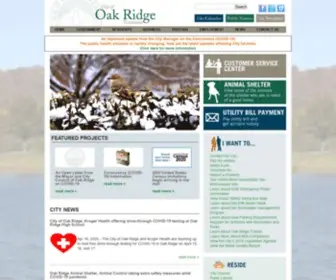 Oakridgetn.gov(The City of Oak Ridge) Screenshot
