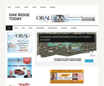 Oakridgetoday.com(Oak Ridge Today) Screenshot