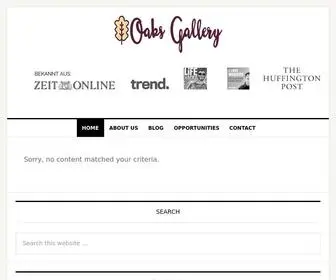 Oaksgallery.net(Oaks Gallery) Screenshot