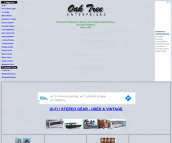 Oaktreeent.com(Oak Tree Vintage has used home) Screenshot