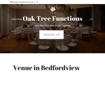 Oaktreefunctions.co.za(Oak Tree Functions) Screenshot