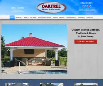 Oaktreesheds.com(Pavilions, Sunrooms, Bar Sheds & Sunrooms) Screenshot