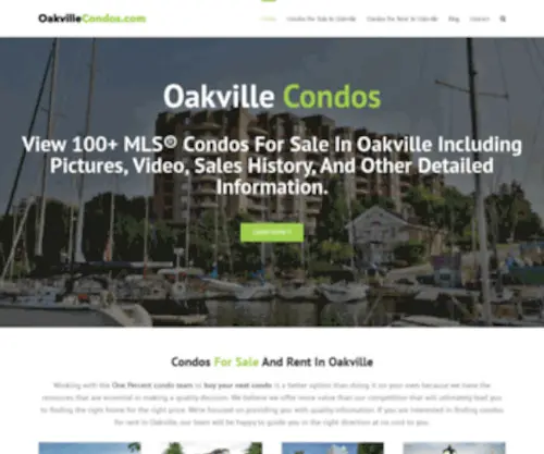 Oakvillecondos.com(Oakville Condos) Screenshot